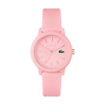Montre Lacoste 12.12 Rose - Boîtier Rose - Cadran Rose - Bracelet Rose - Mécanisme en Quartz - Pour Femme - Histoire d'Or