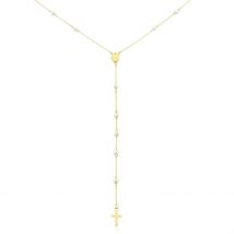 Collier Vesta Or Jaune Perle De Culture - Pour Femme - Pierre en Perle de culture de forme Ronde - Motif Chapelet - Histoire d'Or
