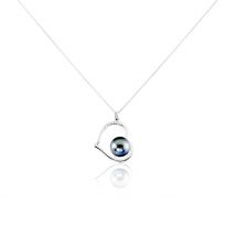 Collier Gian Or Blanc Perle De Tahiti Diamant - Pour Femme - Pierre en Perle tahiti de forme Ronde - Histoire d'Or