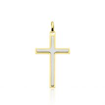 Pendentif Casey Croix Or Bicolore - Pour Famille - Histoire d'Or