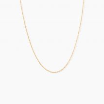 Chaîne Igoa Maille Forçat Diamantee Or Jaune - Pour Femme - Histoire d'Or