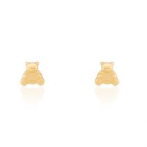 Boucles D'oreilles Puces Ours Or Or Jaune - Pour Enfant - Histoire d'Or
