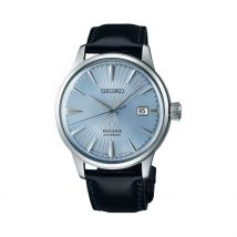 Montre Seiko Presage Cocktail Bleu - Boîtier Blanc - Cadran Blanc - Bracelet Noir - Mécanisme en Automatique - Pour Homme - Histoire d'Or