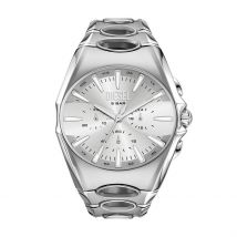Montre Diesel D-Curve Argenté - Boîtier - Cadran Argenté - Bracelet Argenté - Mécanisme en Quartz - Pour Homme - Histoire d'Or
