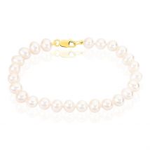 Bracelet Merrane Or Jaune Perle De Culture - Pour Femme - Pierre en Perle de culture de forme Baroque - Histoire d'Or
