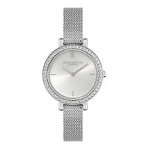 Montre Olivia Burton Vintage Bead Argenté - Boîtier Blanc - Cadran Argenté - Bracelet Argenté - Mécanisme en Quartz - Pour Femme - Histoire d'Or