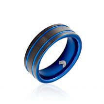 Bague Jourdan Homme Bada Tungstene Noir - Pour Homme - Histoire d'Or