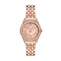 Montre Michael Kors Harlowe Rose - Boîtier Rose - Cadran Rose - Bracelet Rose - Mécanisme en Quartz - Pour Femme - Histoire d'Or