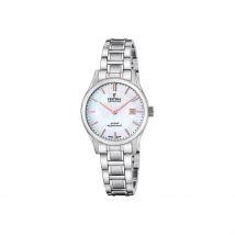 Montre Festina Swiss Made 29 Nacre Blanche - Boîtier - Cadran Nacre blanche - Bracelet Argenté - Mécanisme en Quartz - Pour Femme - Histoire d'Or