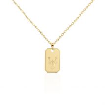 Collier Plaqué Or Quintien - Pour Homme - Histoire d'Or