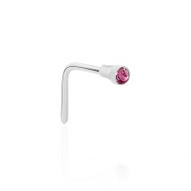 Piercing De Nez Fethi Serti Clos Or Blanc Oxyde De Zirconium - Pour Femme - Histoire d'Or