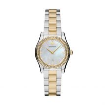 Montre Emporio Armani Nacre - Boîtier Blanc - Cadran Bicolore - Bracelet Bicolore - Mécanisme en Quartz - Pour Femme - Histoire d'Or