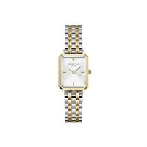Montre Rosefield Octagon Xs Blanc - Boîtier Jaune - Cadran Blanc - Bracelet Doré - Mécanisme en Quartz - Pour Femme - Histoire d'Or