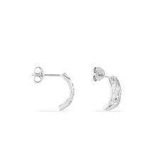 Créoles Sybilles Argent Blanc - Pour Femme - Histoire d'Or