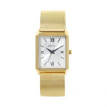 Montre Arctik Quark Argente - Boîtier Jaune - Cadran Argenté - Bracelet Doré - Mécanisme en Quartz - Pour Homme - Histoire d'Or