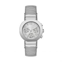 Montre Michael Kors Gramercy Argenté - Boîtier Blanc - Cadran Argenté - Bracelet Argenté - Mécanisme en Quartz - Pour Femme - Histoire d'Or