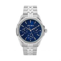 Montre Arctik Defi Bleu - Boîtier Blanc - Cadran Bleu - Bracelet Argenté - Mécanisme en Quartz - Pour Homme - Histoire d'Or