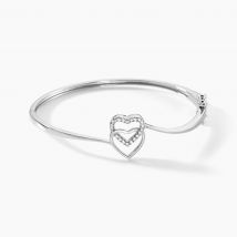 Bracelet Jonc Veronike Argent Blanc Oxyde De Zirconium - Pour Femme - Histoire d'Or