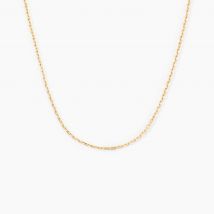 Chaîne Igoa Maille Forçat Diamantee Or Jaune - Pour Femme - Histoire d'Or