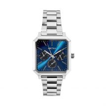 Montre Arctik Urbaine Bleu - Boîtier Blanc - Cadran Blanc - Bracelet Argenté - Mécanisme en Quartz - Pour Homme - Histoire d'Or