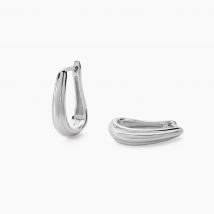 Créoles Egerie Argent Blanc - Pour Femme - Histoire d'Or