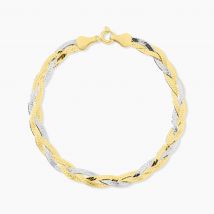Bracelet Elae Argent Bicolore - Pour Femme - Histoire d'Or