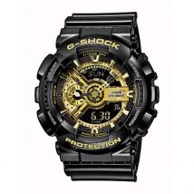 Montre Casio G-shock Gold Noir - Boîtier Noir - Cadran Noir - Bracelet Noir - Mécanisme en Quartz - Pour Homme - Histoire d'Or