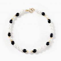 Bracelet Sissie Or Jaune Perle De Culture - Pour Femme - Pierre en Perle de culture de forme Grain de riz - Histoire d'Or