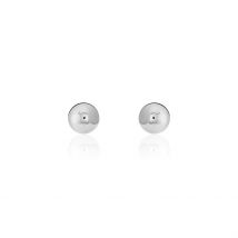 Boucles D'oreilles Puces Fidelia Boule Or Blanc - Pour Femme - Histoire d'Or