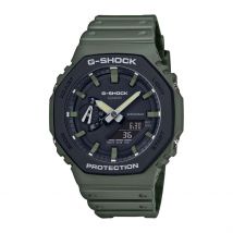 Montre Casio G-shock Noir - Boîtier Noir - Cadran Gris - Bracelet Vert - Mécanisme en Quartz - Pour Homme - Histoire d'Or