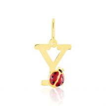 Pendentif Helidie Coccinelle Lettre Or Jaune - Pour Enfant - Histoire d'Or