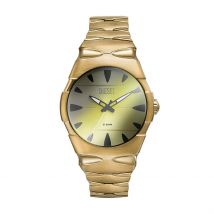 Montre Diesel D-sruptor Doré - Boîtier Jaune - Cadran Champagne - Bracelet Doré - Mécanisme en Quartz - Pour Homme - Histoire d'Or
