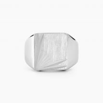Chevalière Henry Argent Blanc - Pour Homme - Histoire d'Or