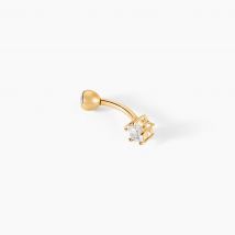 Piercing D'oreille Et/ou D'arcade King Or Jaune Oxyde De Zirconium - Pour Femme - Histoire d'Or