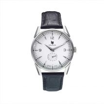 Montre Lip Himalaya 40 Argenté - Boîtier Blanc - Cadran Argenté - Bracelet Noir - Mécanisme en Quartz - Pour Homme - Histoire d'Or