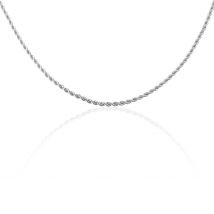 Chaine Jerry Maille Corde Or Blanc - Pour Femme - Histoire d'Or
