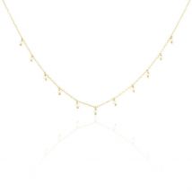Collier Jazmin Or Jaune Perle De Culture - Pour Femme - Pierre en Perle de culture de forme Ronde - Histoire d'Or