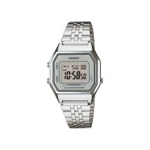 Montre Casio Collection Vintage Argent - Boîtier Blanc - Cadran Argenté - Bracelet Argenté - Mécanisme en Quartz - Pour Femme - Histoire d'Or