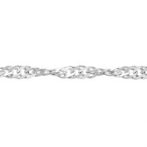 Chaîne Imanie Maille Singapour Or Blanc - Pour Femme - Histoire d'Or