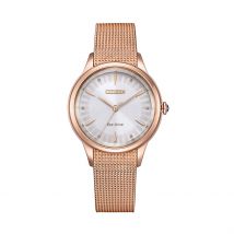 Montre Citizen L Blanc - Boîtier Rose - Cadran Blanc - Bracelet Rose - Mécanisme en Quartz - Pour Femme - Histoire d'Or