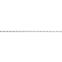 Collier Claudine Maille Forcat Argent Blanc - Pour Homme - Histoire d'Or