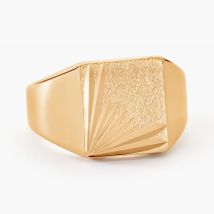 Chevalière Lionel Plaqué Or Jaune - Pour Homme - Histoire d'Or