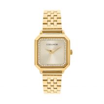 Montre Codhor Carla Doré - Boîtier Jaune - Cadran Champagne - Bracelet Doré - Mécanisme en Quartz - Pour Femme - Histoire d'Or