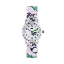 Montre Upp Tutti Bamboo Violet - Boîtier Argenté - Cadran Violet - Bracelet Bleu - Mécanisme en Quartz - Pour Enfant - Histoire d'Or