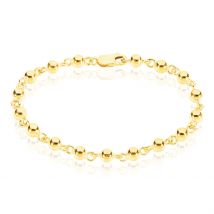 Bracelet Diona Maille Boule Or Jaune - Pour Femme - Histoire d'Or