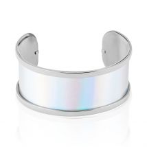 Bracelet Jonc Kayssi Acier Blanc - Pour Femme - Histoire d'Or