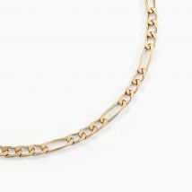 Chaîne Bixente Maille Alternee 1/3 Plaqué Or Jaune - Pour Homme - Histoire d'Or