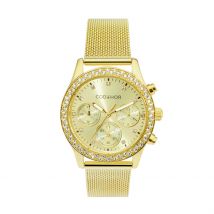 Montre Codhor Julia Doré - Boîtier Jaune - Cadran Champagne - Bracelet Doré - Mécanisme en Quartz - Pour Femme - Histoire d'Or