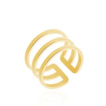 Bague Ajustable Adel Acier Doré - Pour Femme - Histoire d'Or