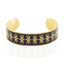 Bracelet Jonc Imagine Gwladys Acier Jaune - Pour Femme - Histoire d'Or